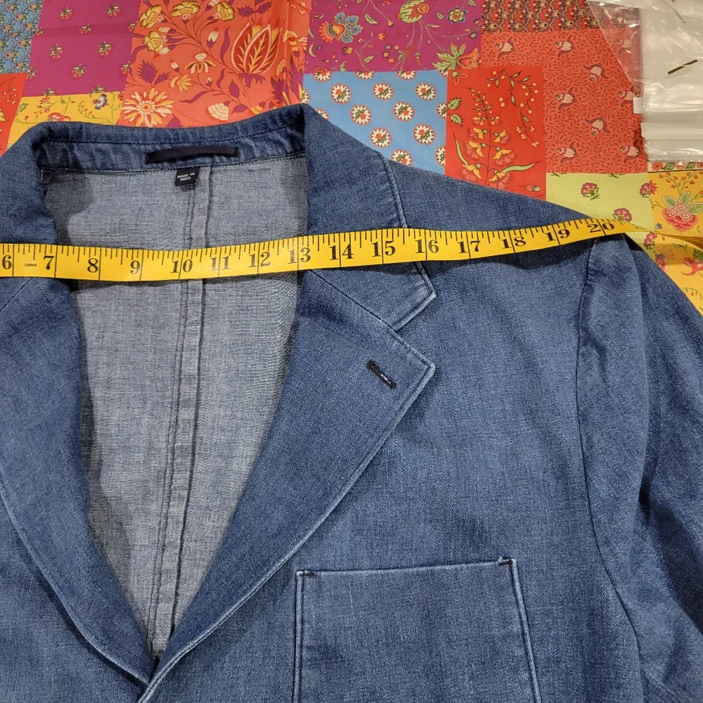 J.Crew Relaxed-fit suit jacket Blazer in Japanese denim CF398 Size 44R NWT $450